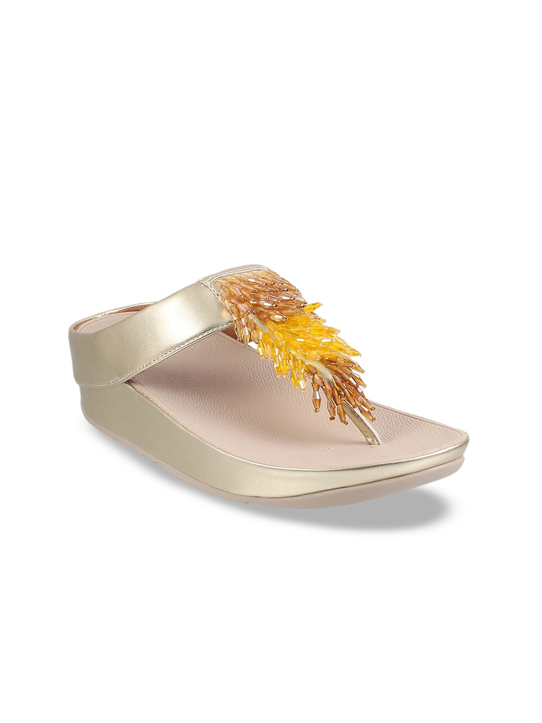 

fitflop Embellished Open Toe Comfort Heels, Beige