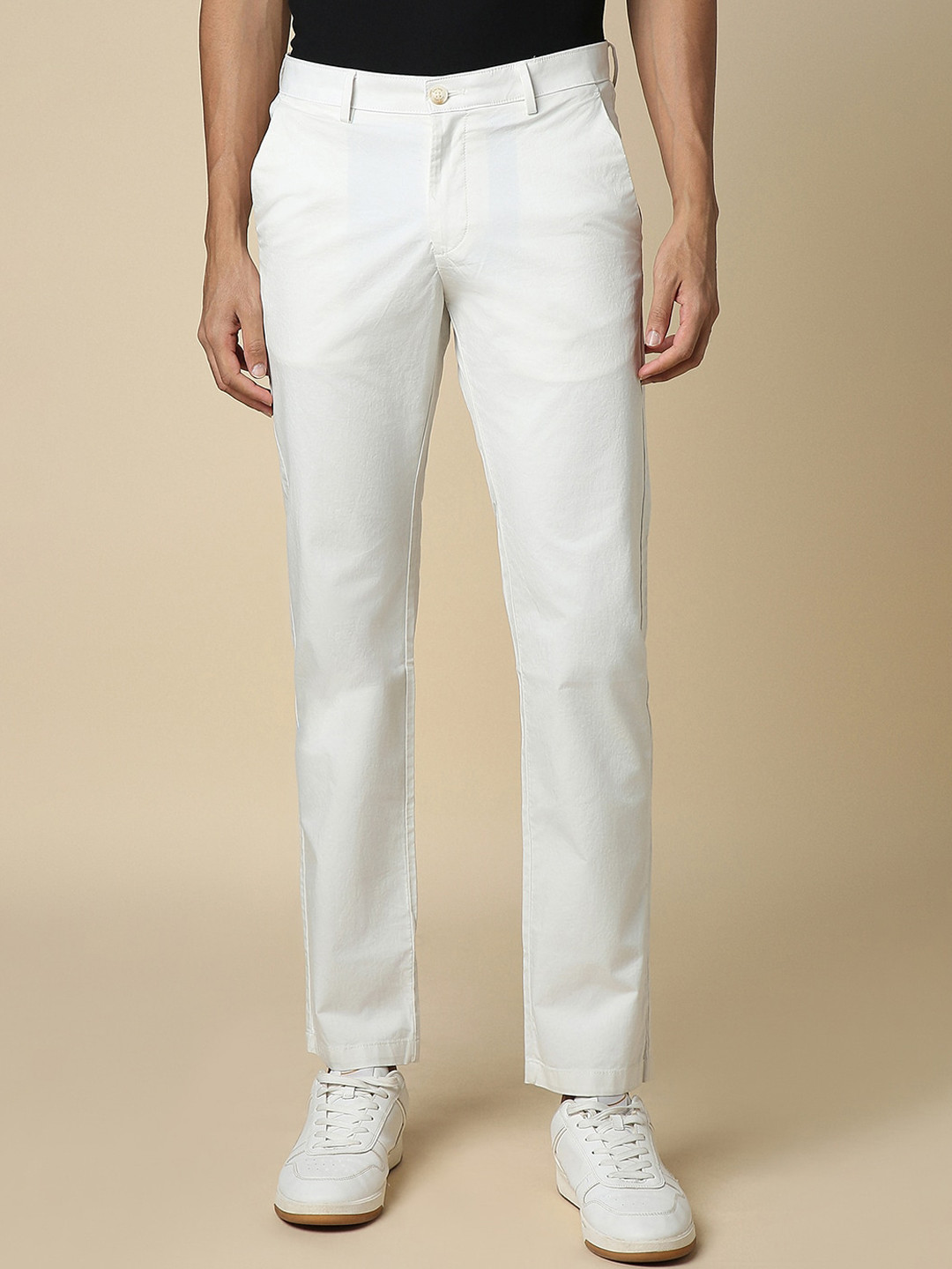 

Allen Solly Men Trousers, White