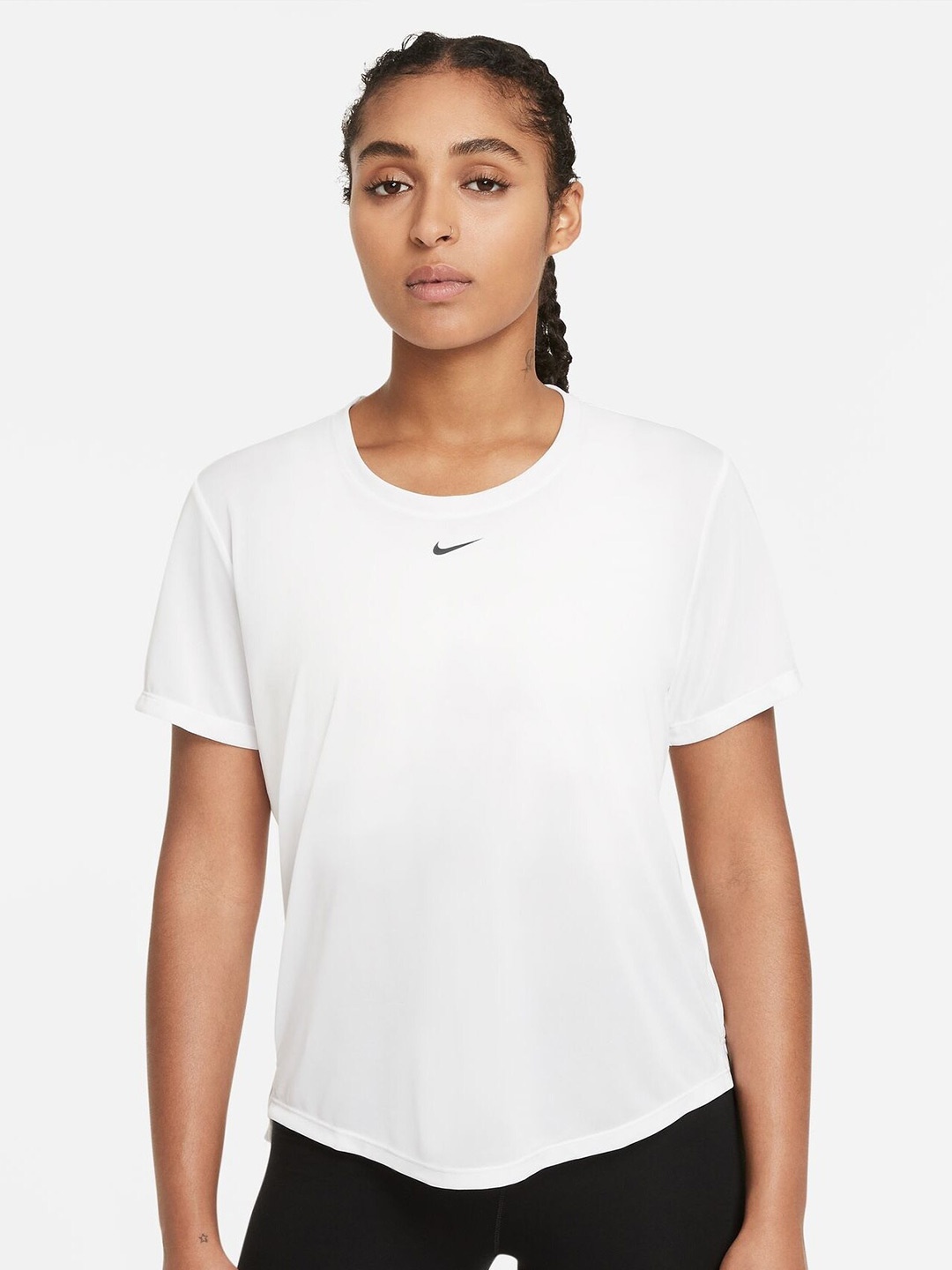 

Nike Dri-FIT One Women's Standard-Fit Short-Sleeve Top, White