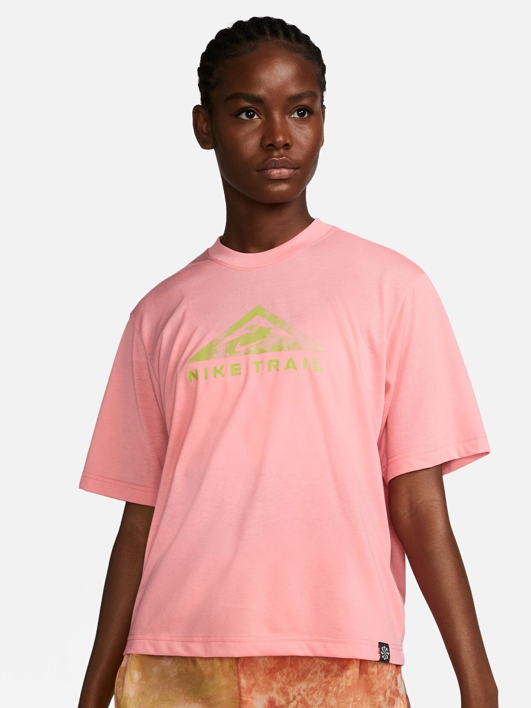 

Nike Dri-FIT Trail Women's Short-Sleeve Tee, Coral