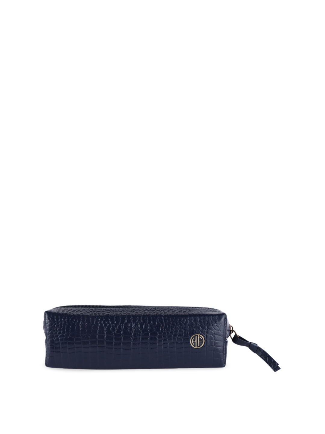 

HAMMONDS FLYCATCHER Textured Leather Pouch Travel Accessory, Navy blue