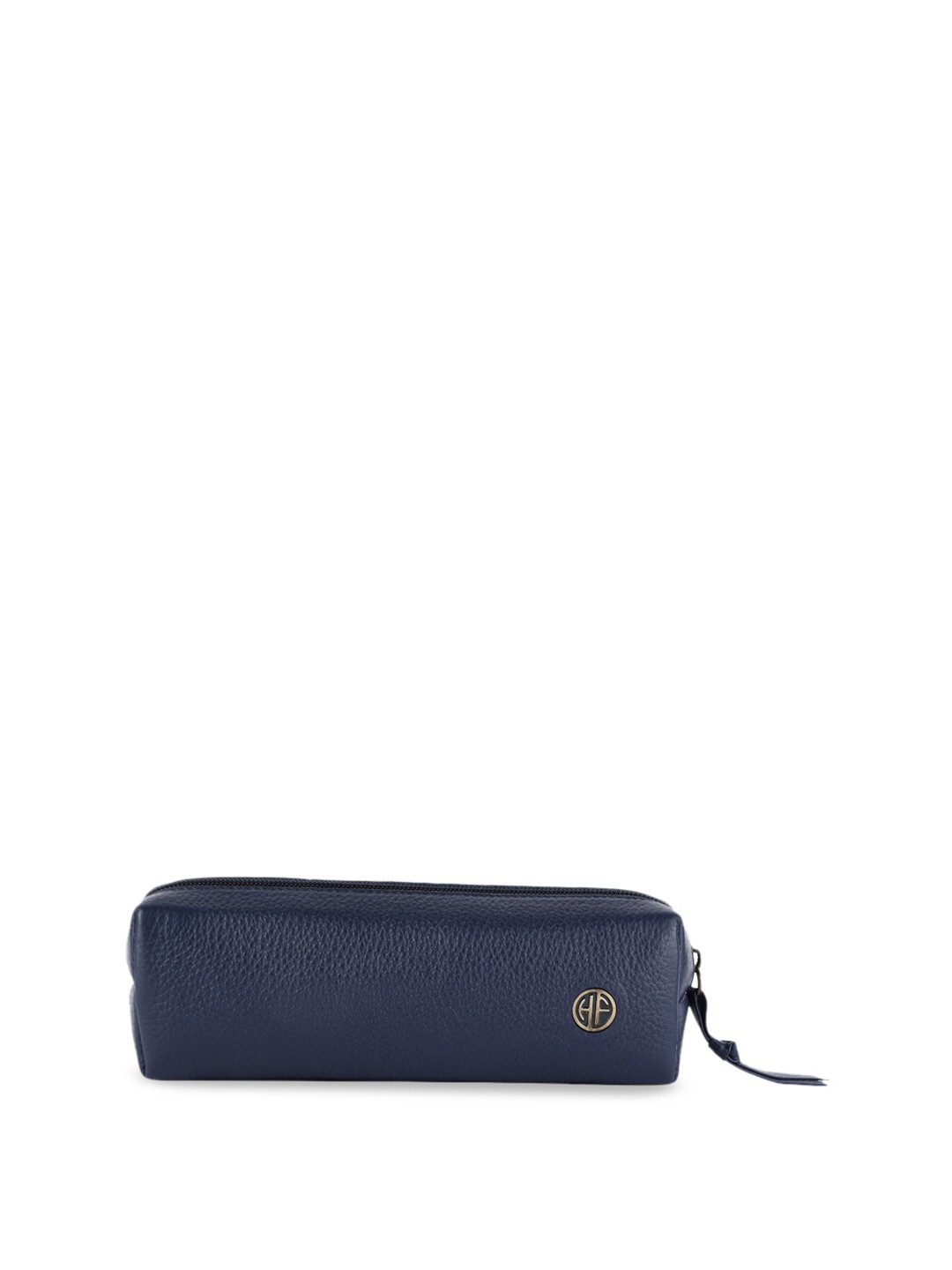 

HAMMONDS FLYCATCHER Textured Leather Pouch Travel Accessory, Navy blue