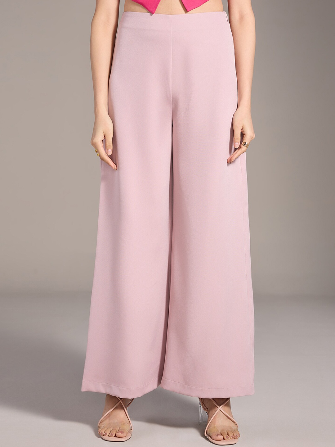 

20Dresses Women Pink XXD Urban Brights High-Rise Plain Parallel Trousers