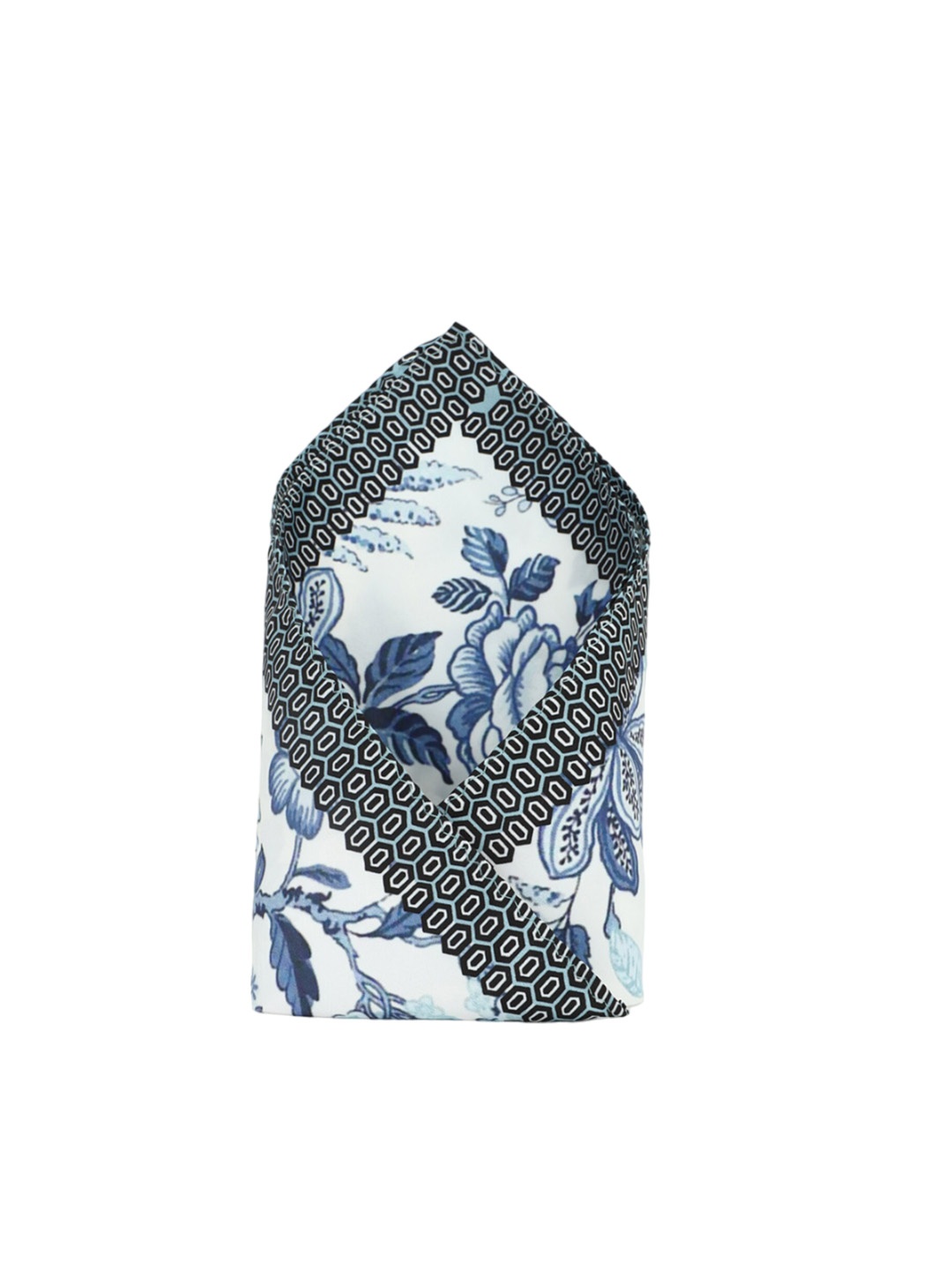 Allen Solly Men Printed Pocket Square, Blue