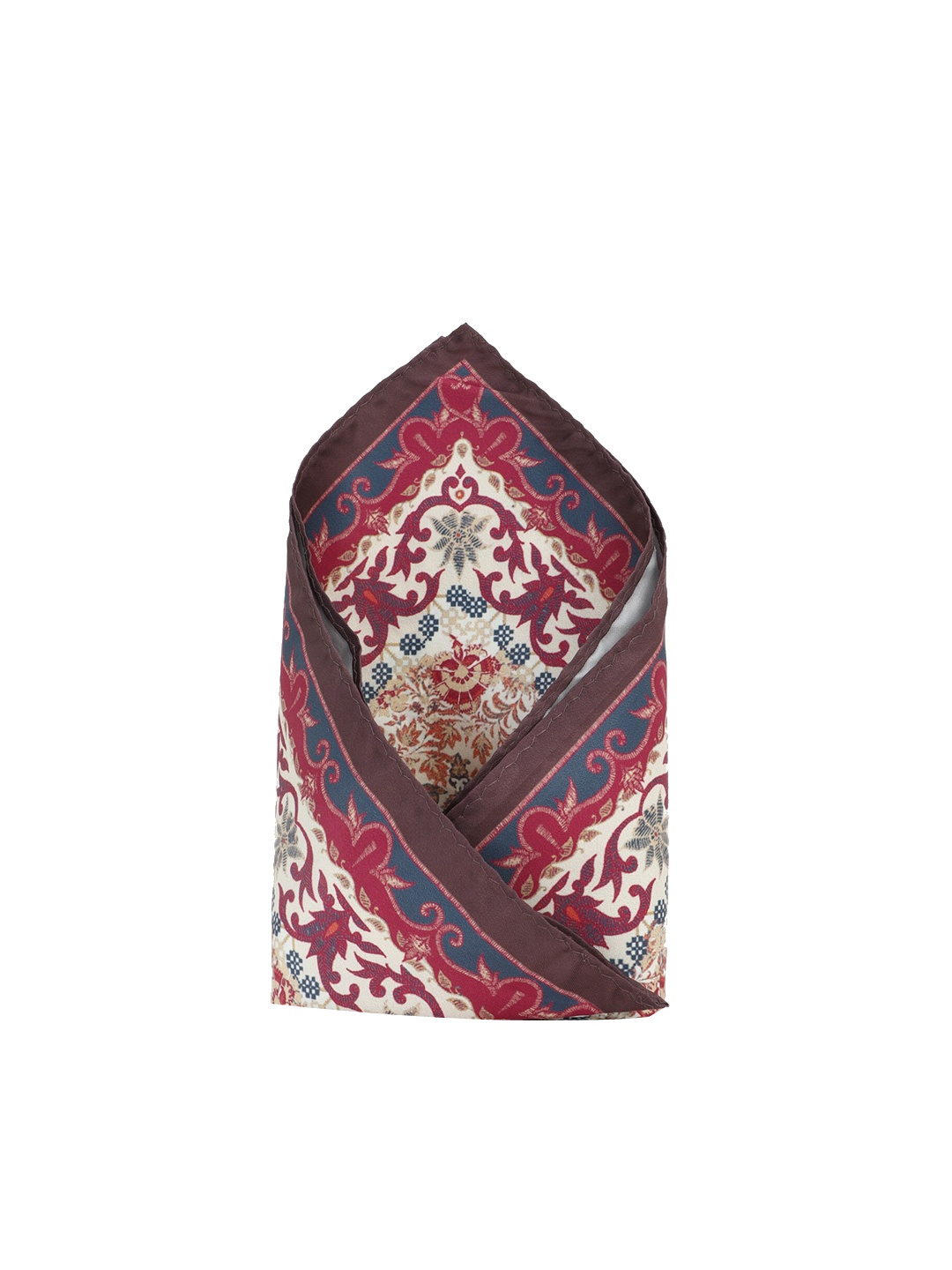 Allen Solly Men Printed Pocket Square, Cream