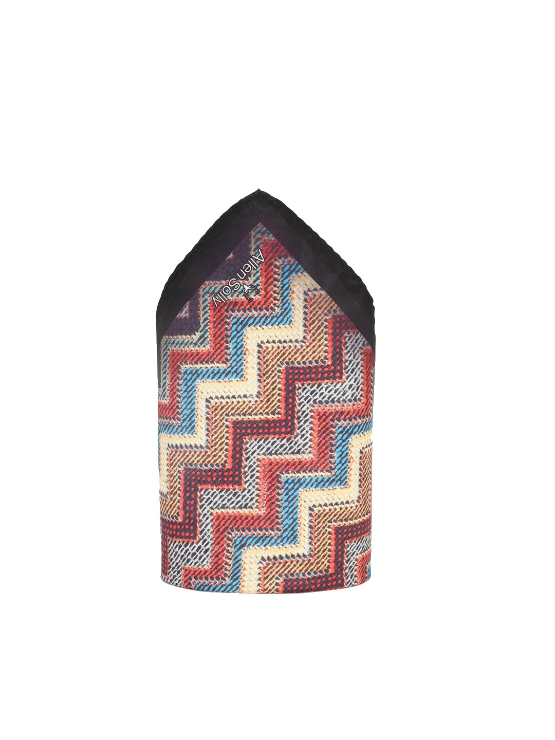 Allen Solly Printed Pocket Square, Peach