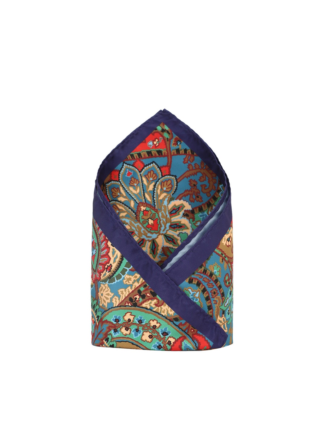 Allen Solly Printed Pocket Square, Blue