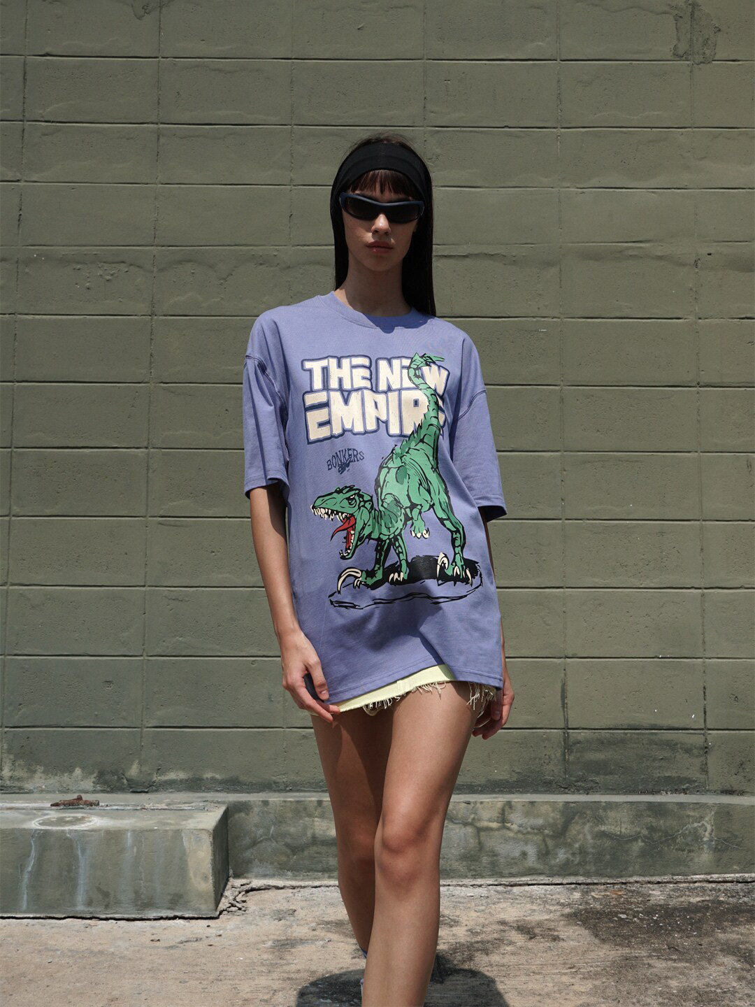 

Bonkers Corner Purple The New Empire Printed Oversized T-shirt