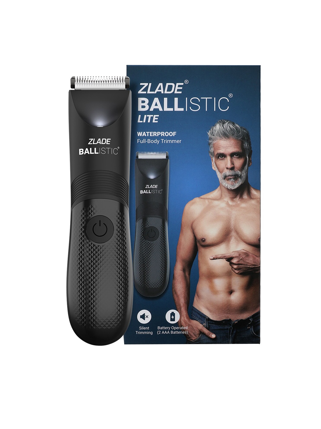 ZLADE Men Ballistic Lite Waterproof Full-Body Trimmer, Black