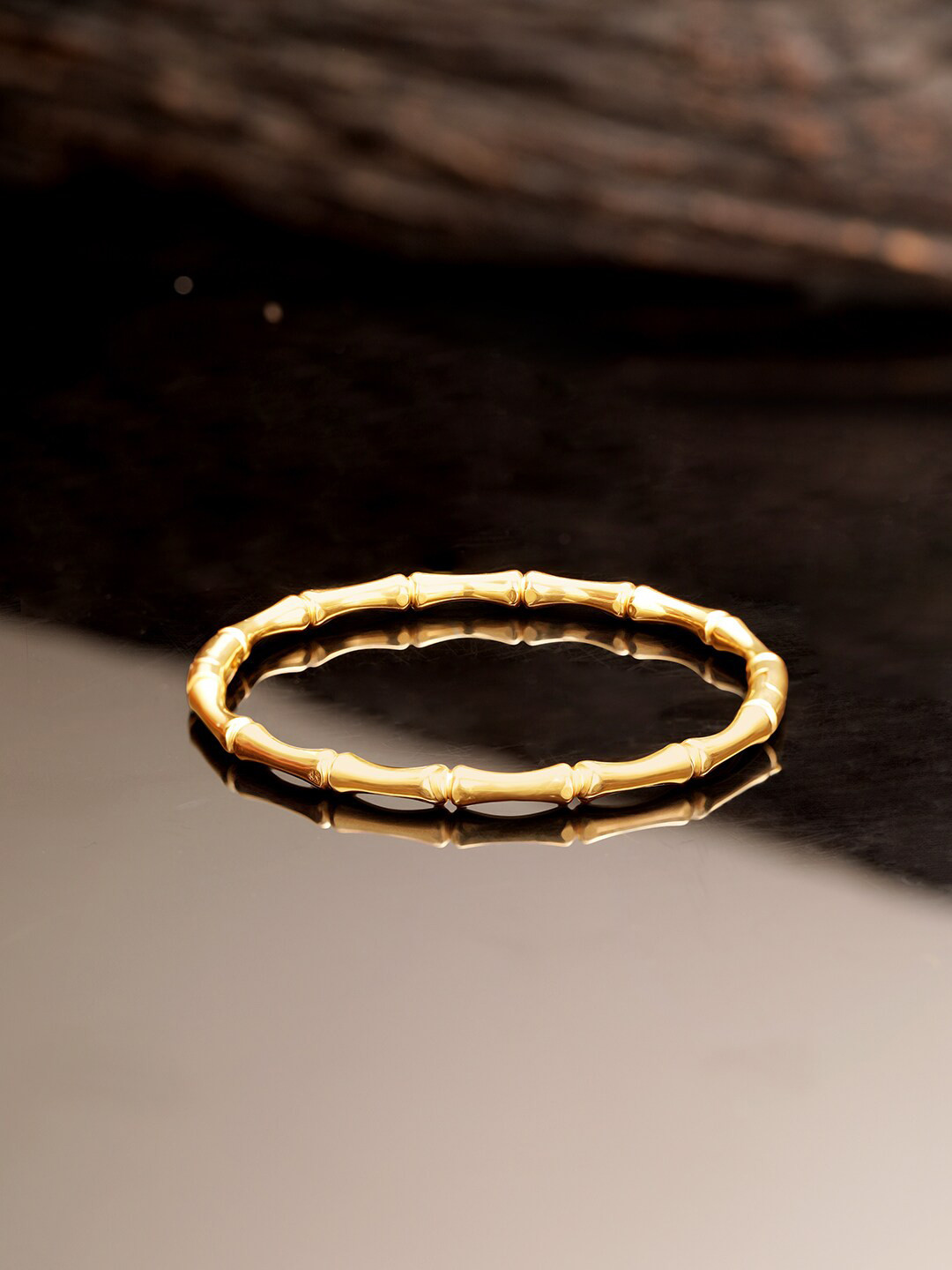 

The Roadster Lifestyle Co. Men Gold Toned Gold Plated Bangle Style Bracelet
