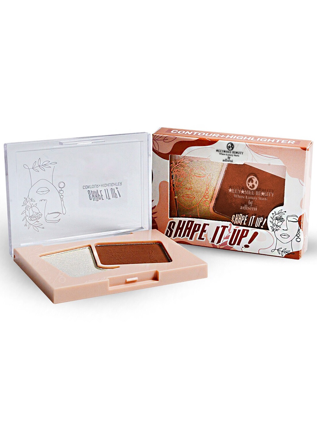 

Adbeni Shape It Up Contour & Highlighter - 8g - Shade 01, Nude