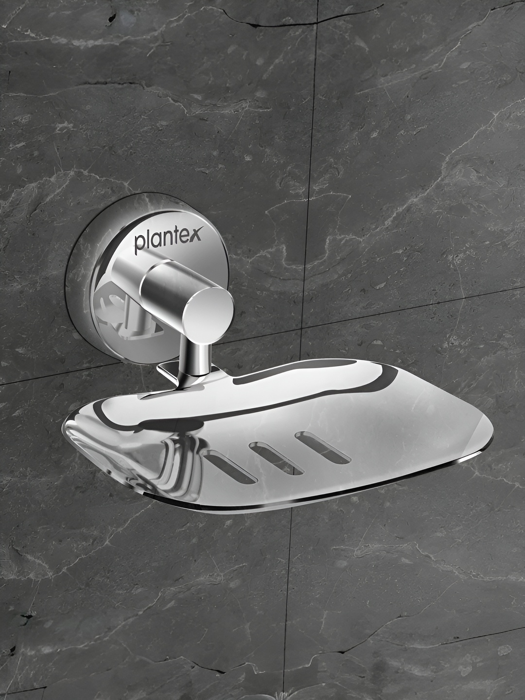 

Plantex Stainless Steel Glossy Finished Soap Dish, Silver