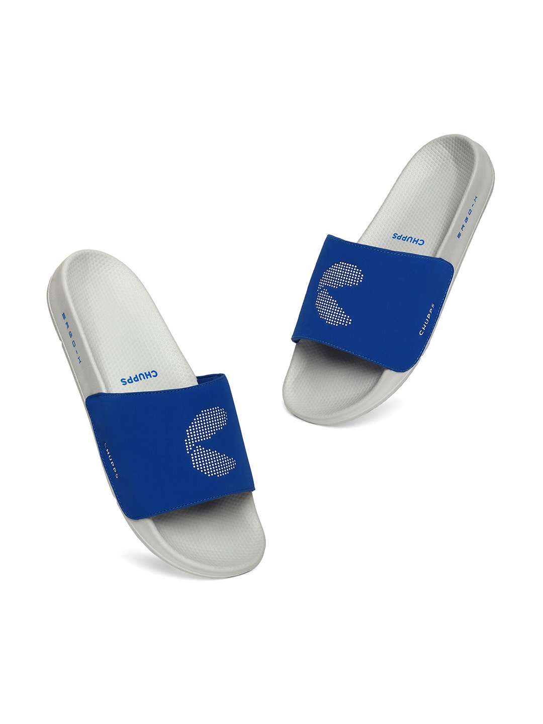 

CHUPPS Men Printed Sliders, Grey