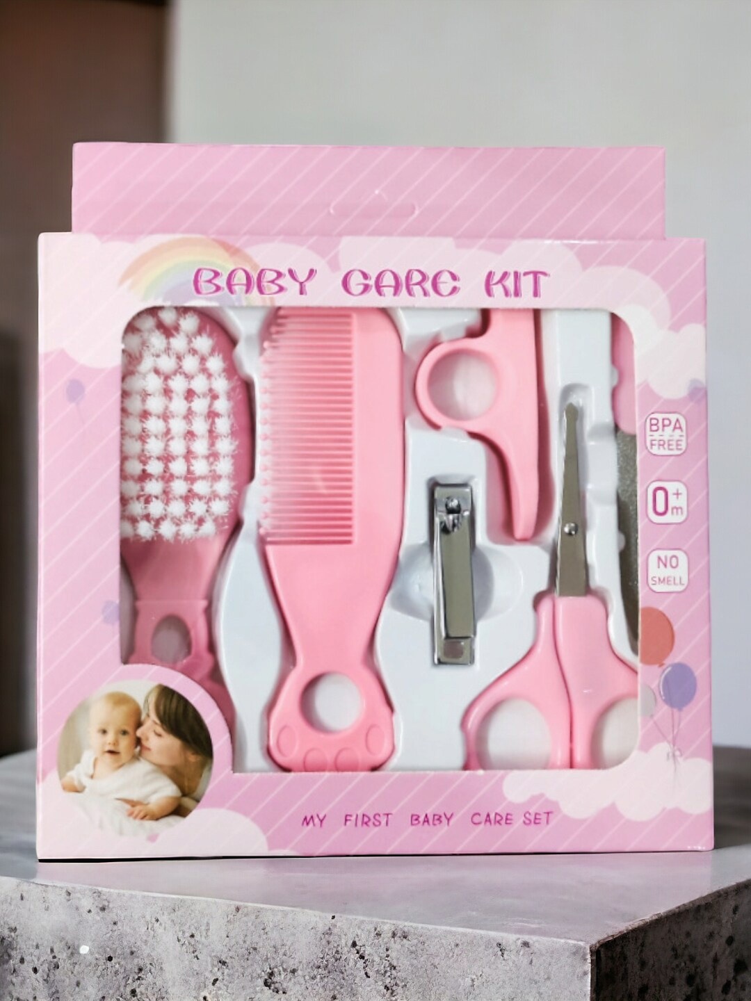 

BAESD Infants Kids 6-Pcs Nail Grooming Kit, Pink