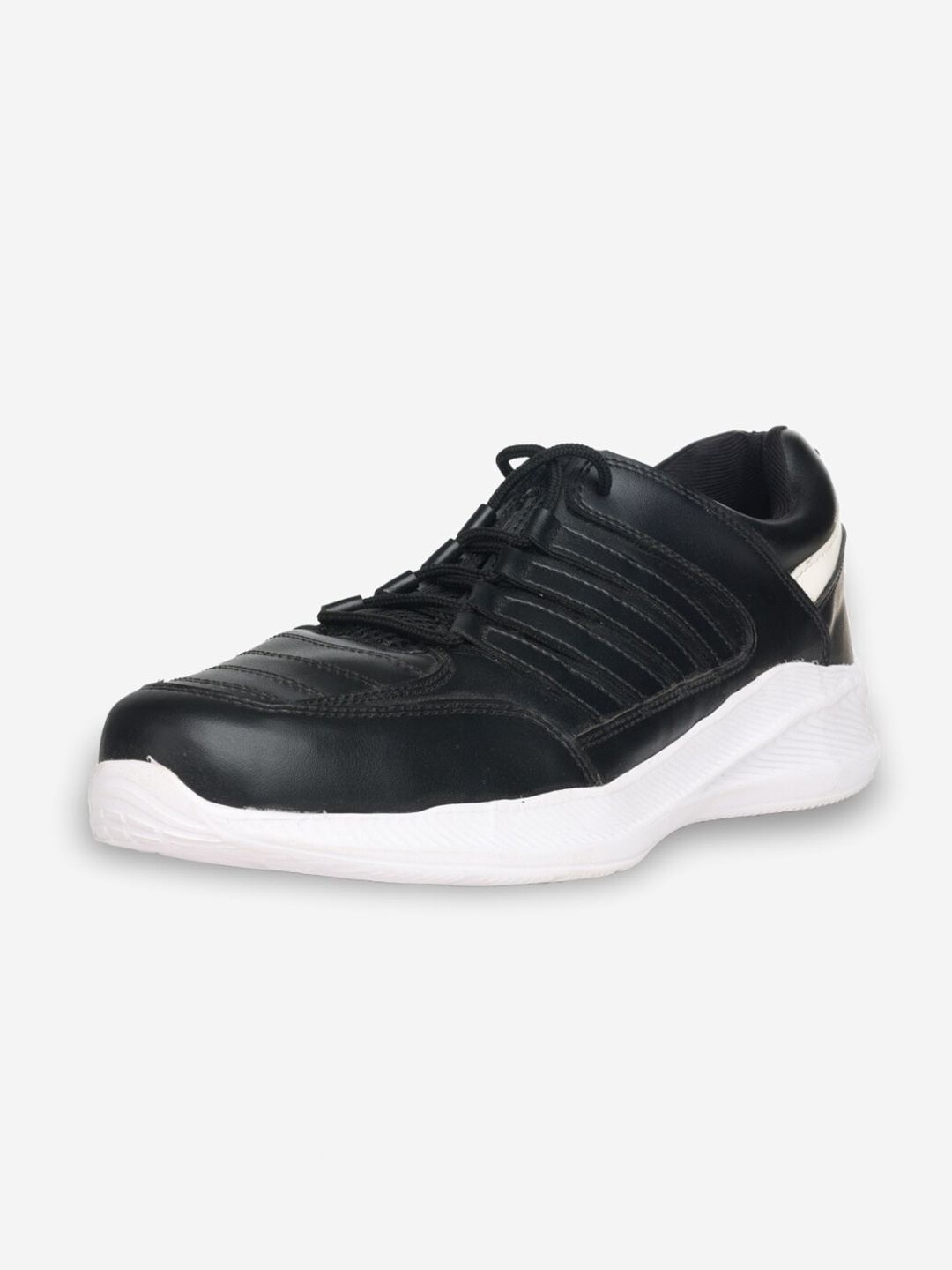 

JUMP USA Men Textured Lace-Up Running Shoes, Black