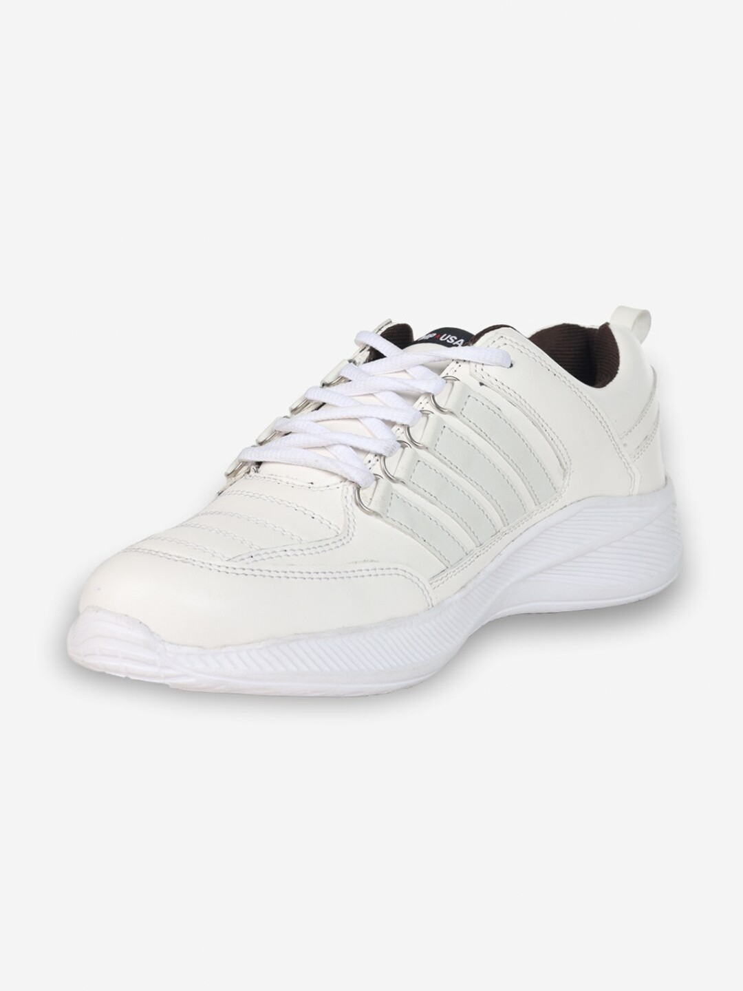 

JUMP USA Men Textured Lace-Up Running Shoes, White