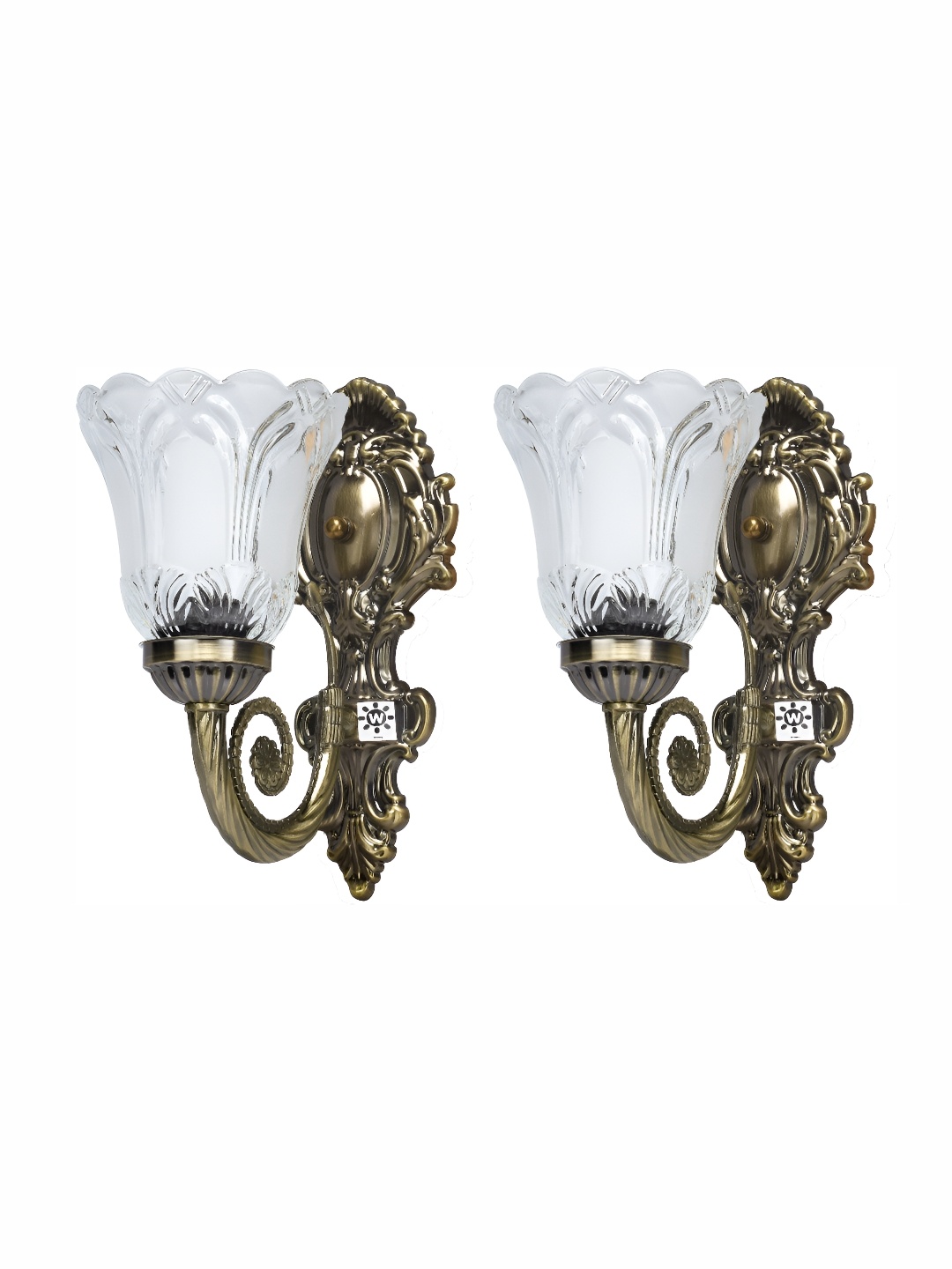 

Areezo Gold-Toned 2 Pieces Textured Abstract Shaped Wall Lamps