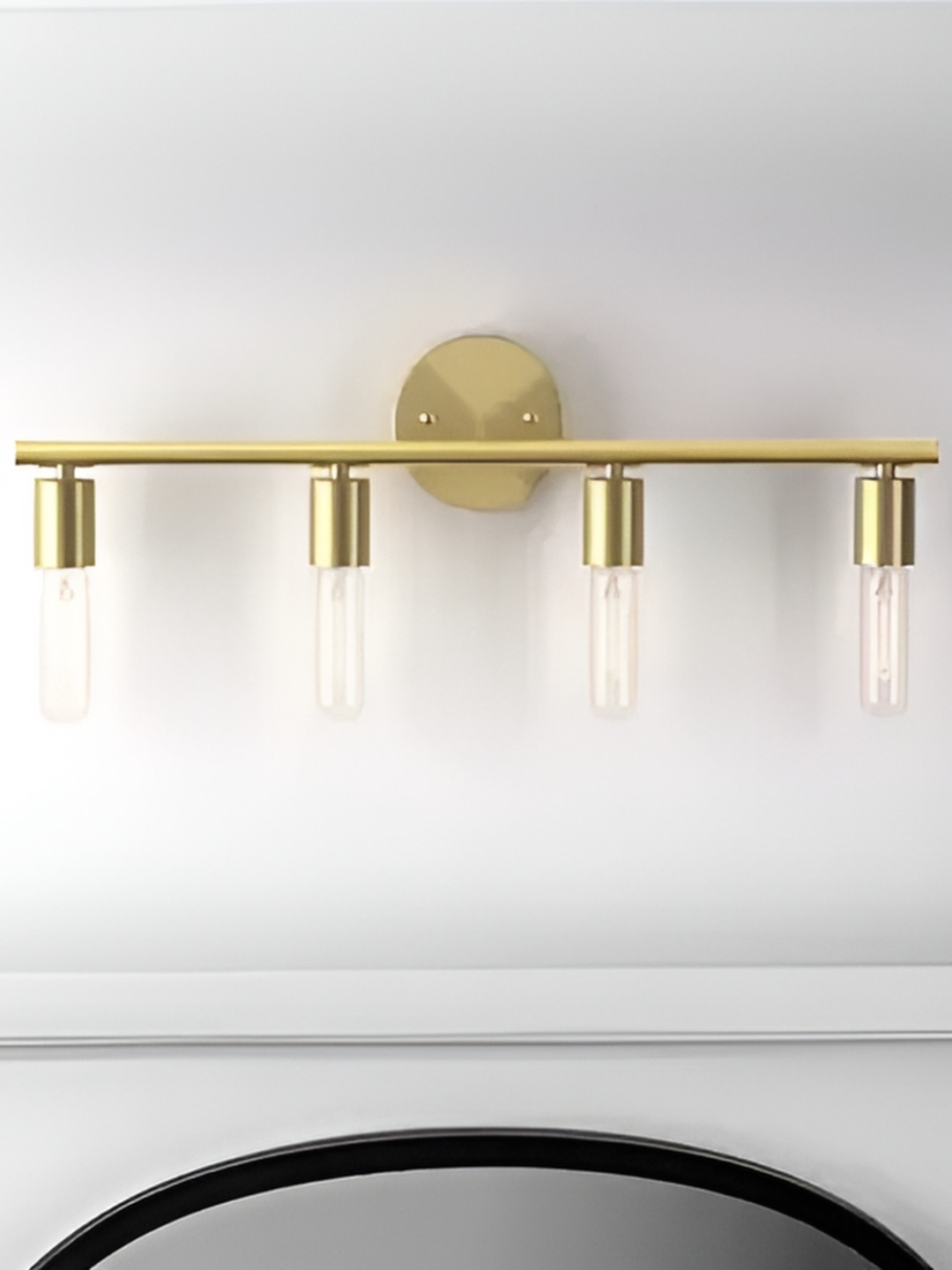 

Areezo Gold-Toned Metal Cylindrical Shaped Wall Lamp Without Bulb