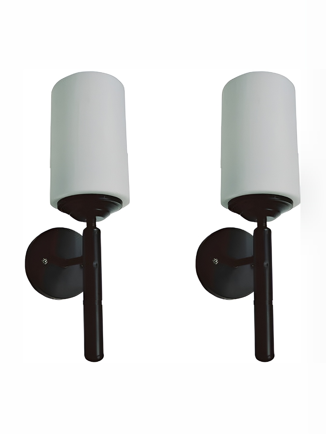 

Areezo Black & White Metal 2 Pieces Cylinder Shaped Metal Contemporary Wall Lamp