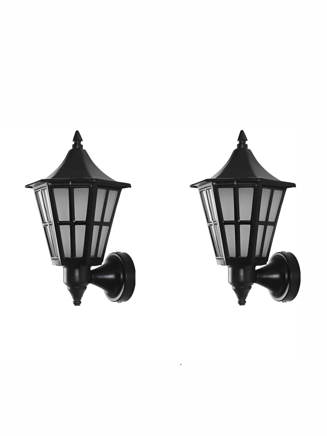 

Areezo Black & White 2 Pieces Textured Contemporary Metal Wall Lamp