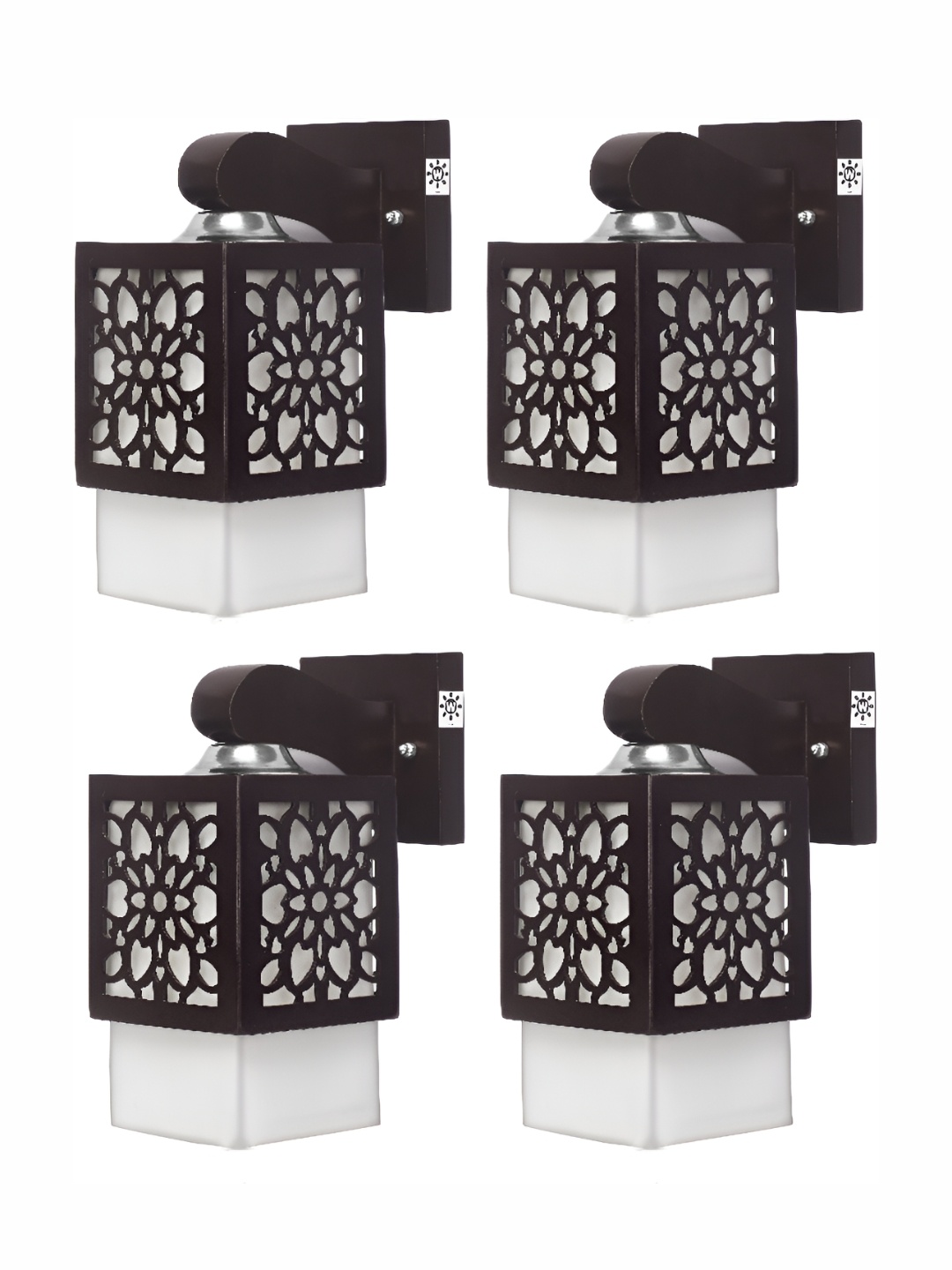 

Areezo Brown Contemporary Textured Wooden Square Shaped Wall Lamp