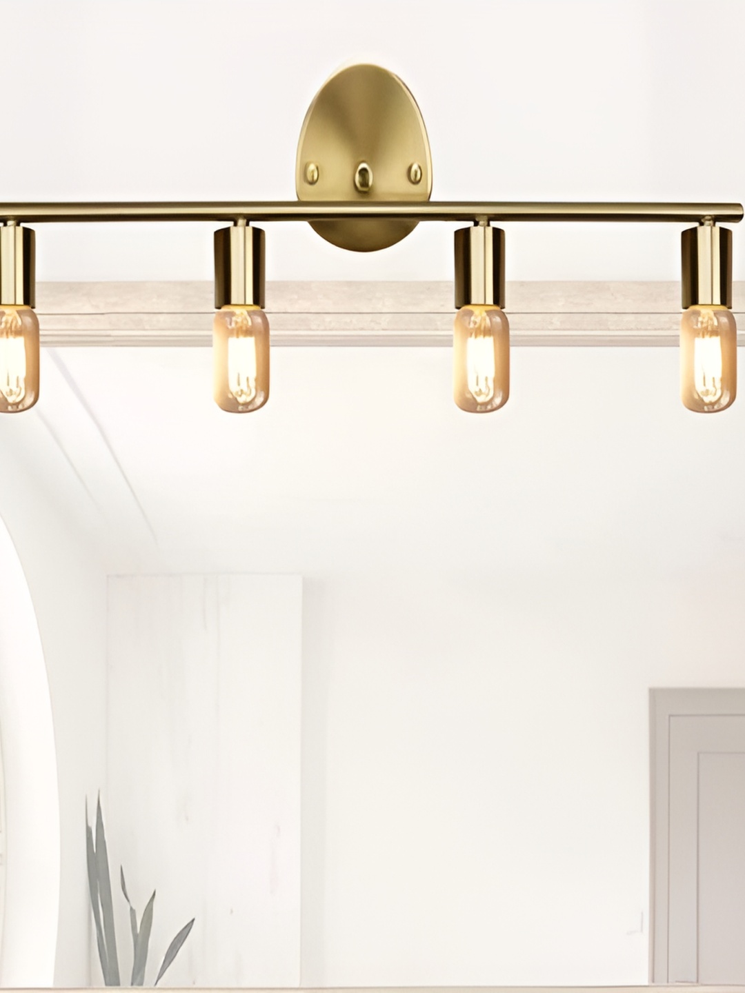 

Areezo Gold-Toned Metal Cylinder Shaped Wall Lamp