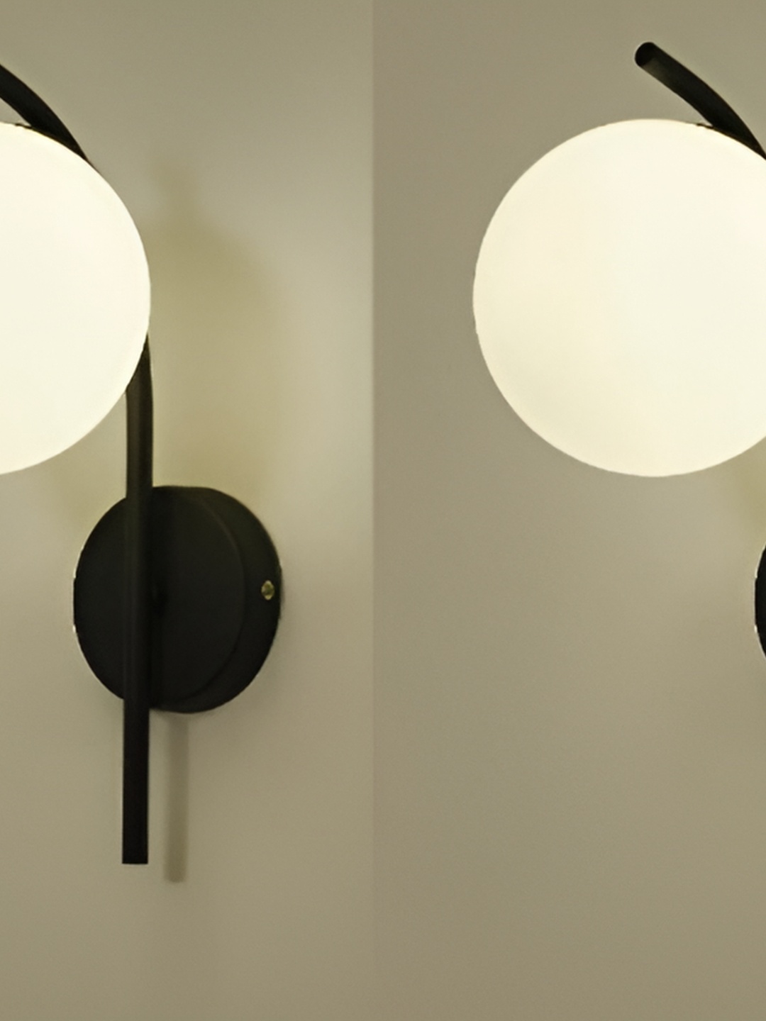 

Areezo Black 2 Pieces Metal Wall Lamp