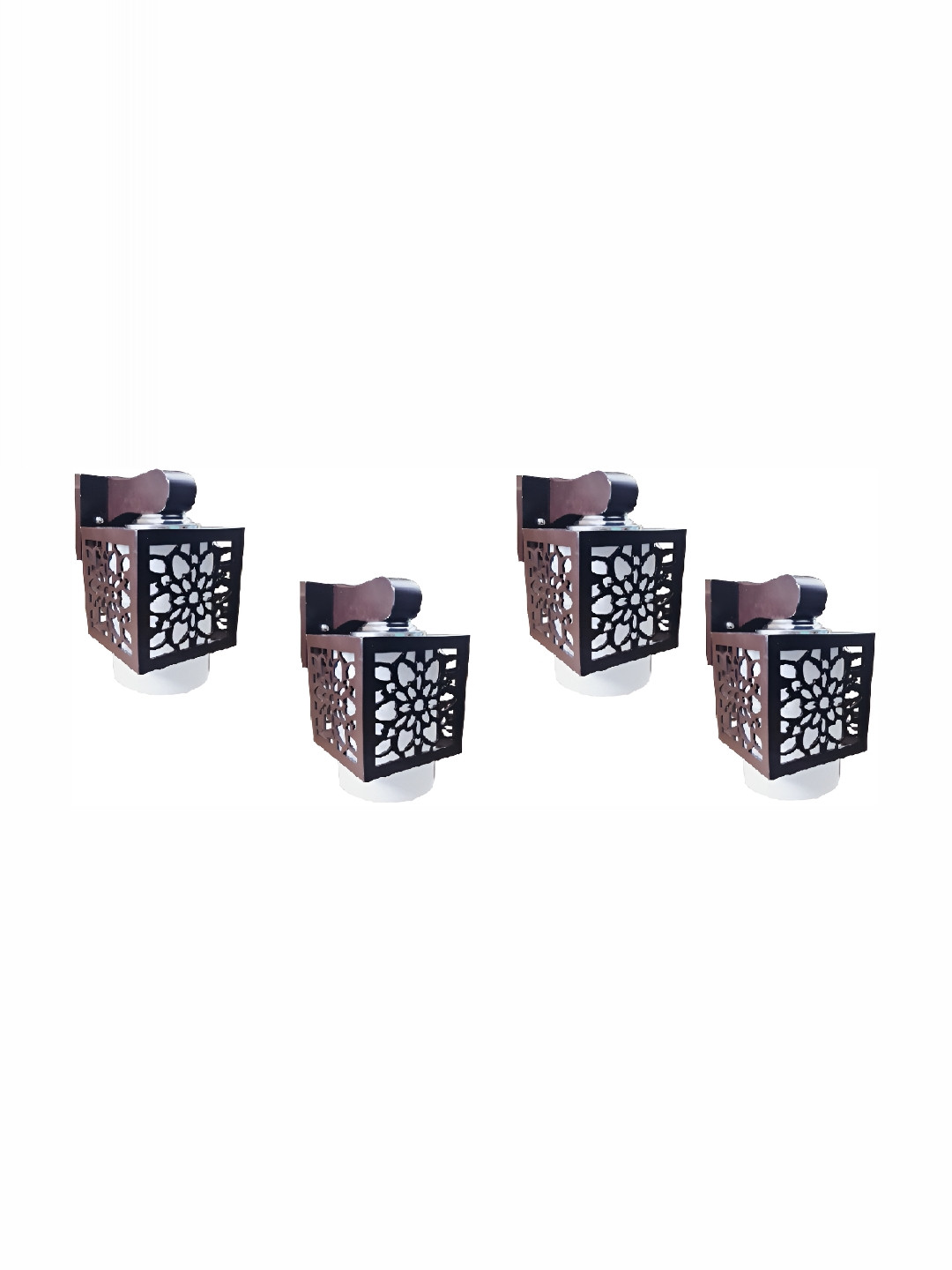 

Areezo Brown 4 Pieces Wooden Square Shaped Wall Lamp