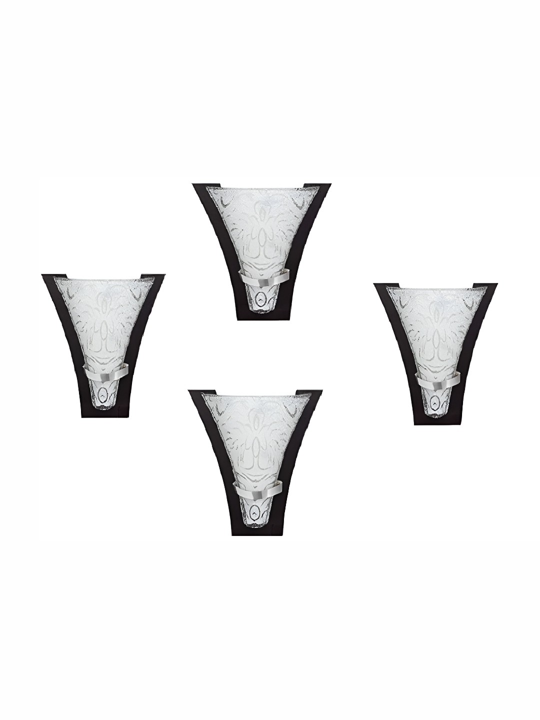 

Areezo White & Black 4 Pieces Glass Wall Lamp