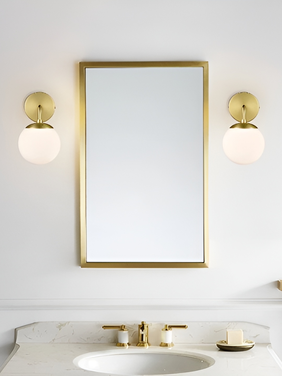 

Areezo Gold-Toned 2 Pieces Metal Wall Lamp