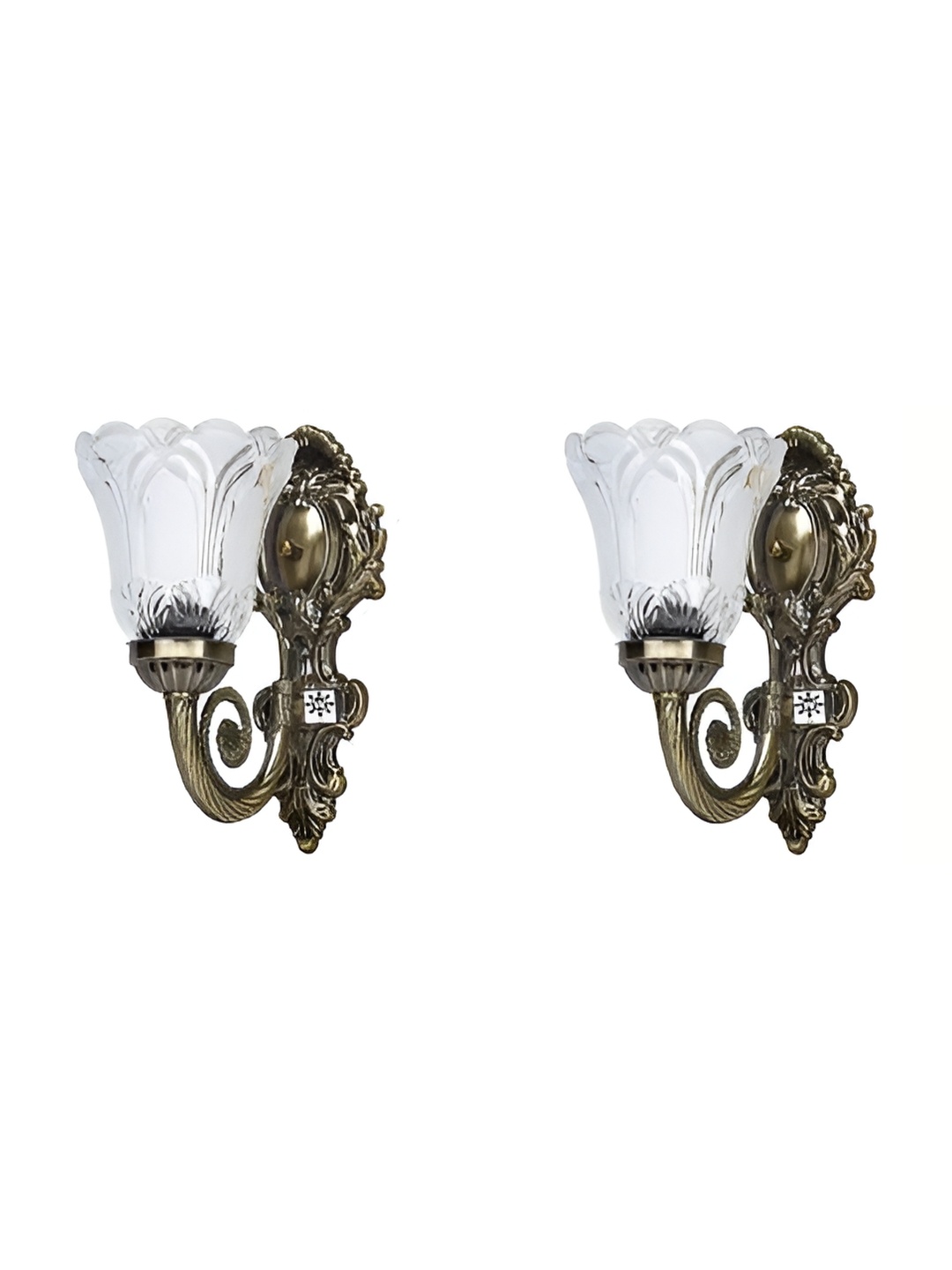 

Areezo Metallic Toned 2 Pcs Metal Wall Lamp