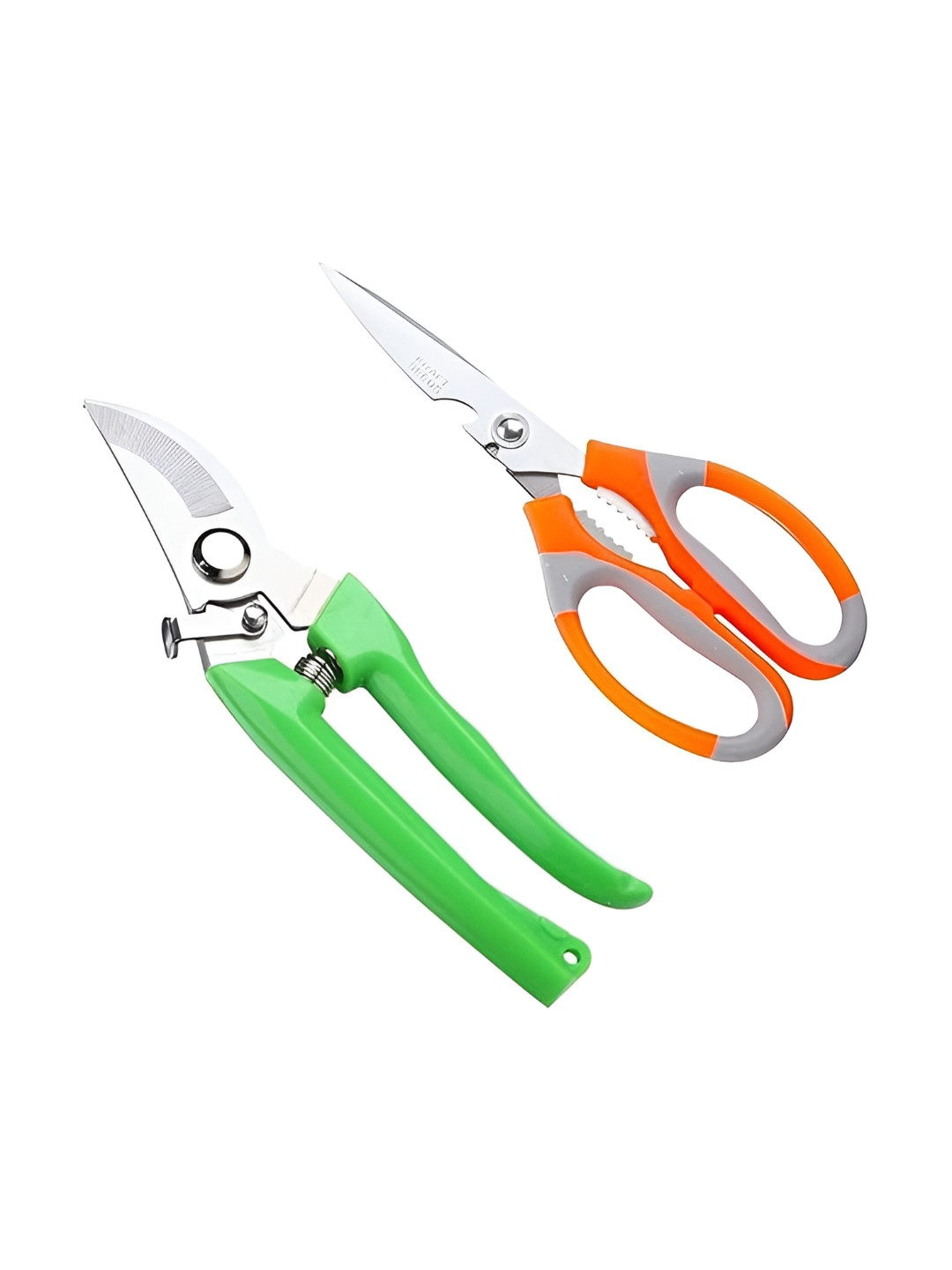 

10club Green & Orange-Colored Stainless Steel Garden Pruners & Scissors