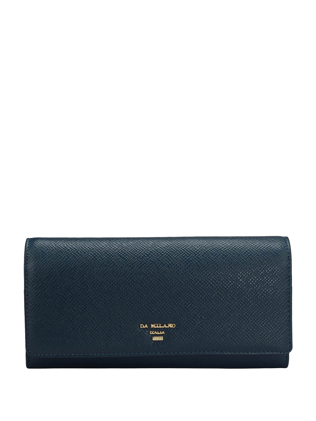 

Da Milano Women Textured Leather Envelope, Blue