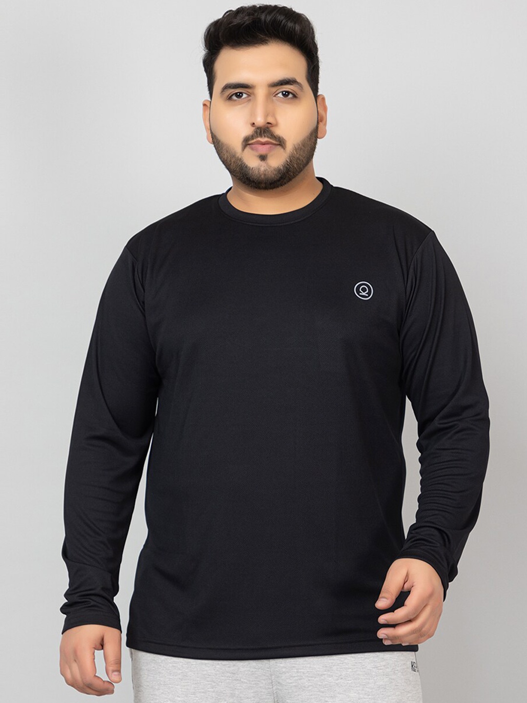 

CHKOKKO Plus Size Training or Gym Sports T-shirt, Black