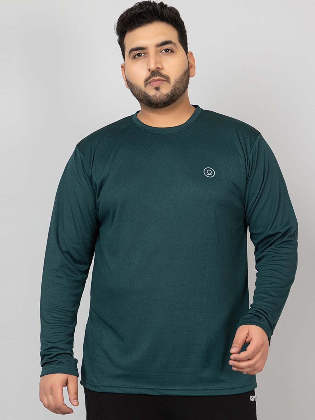 

CHKOKKO Plus Size Training or Gym Sports T-shirt, Green