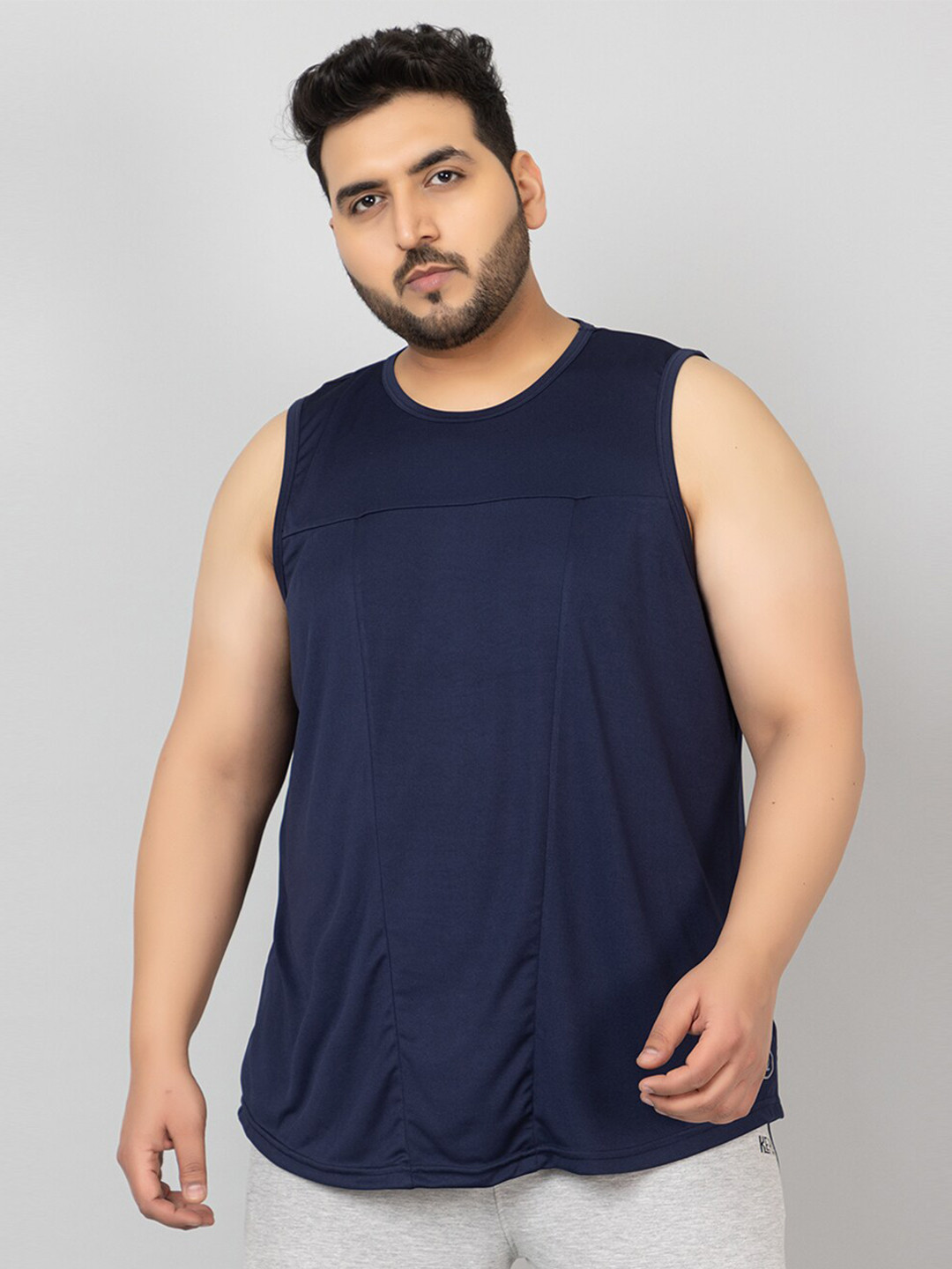 

CHKOKKO Sleeveless Gym Sports Vest, Navy blue