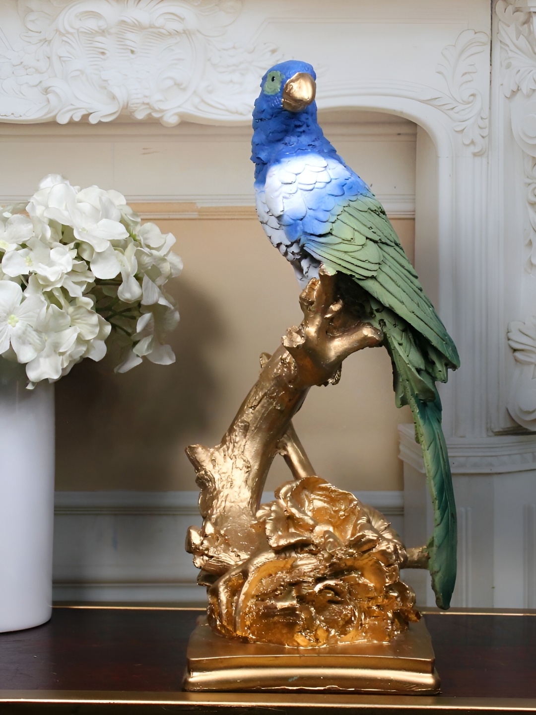 

THE WHITE INK DECOR Gold-Toned Figurine Showpiece