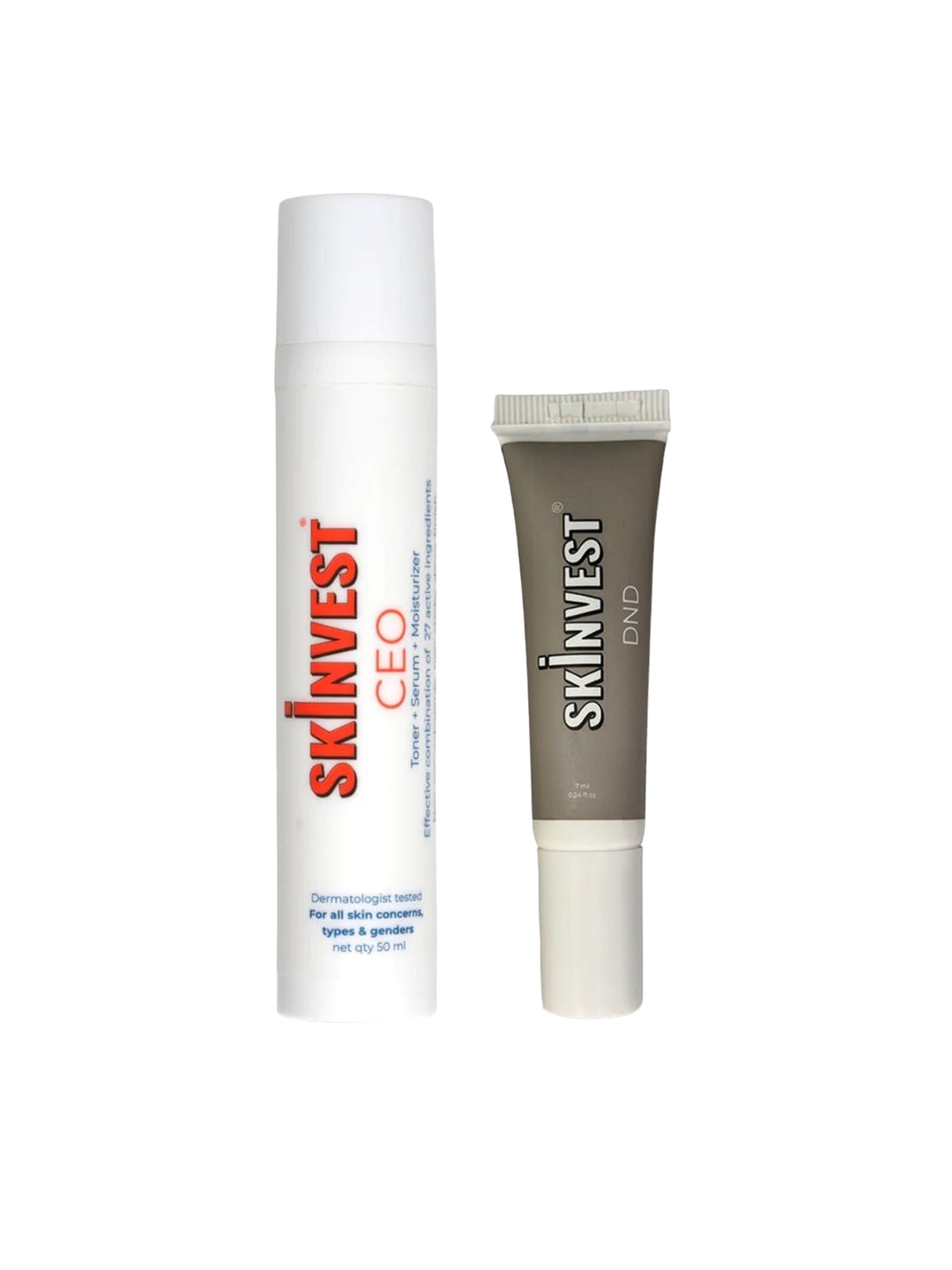 

SKINVEST CEO Glow Serum - 50ml-DND Under Eye Mousse - 7ml, White