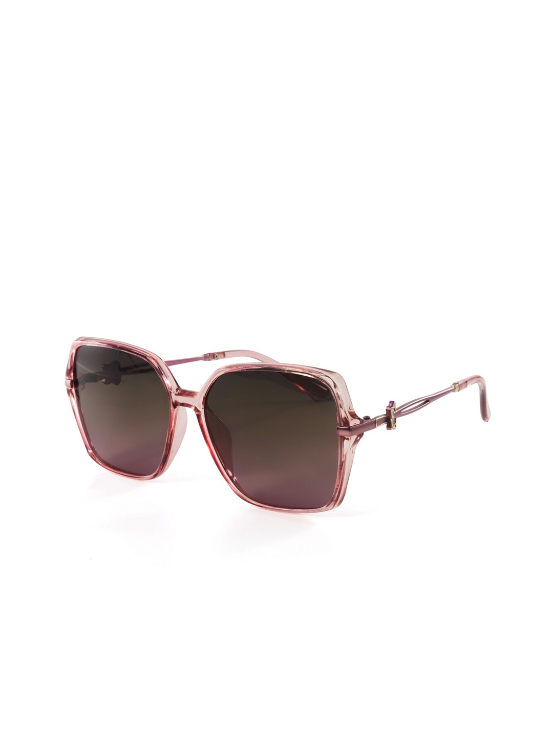 

HASHTAG EYEWEAR Women Square Sunglasses with Polarised and UV Protected Lens TZ-P-TT-8251, Brown