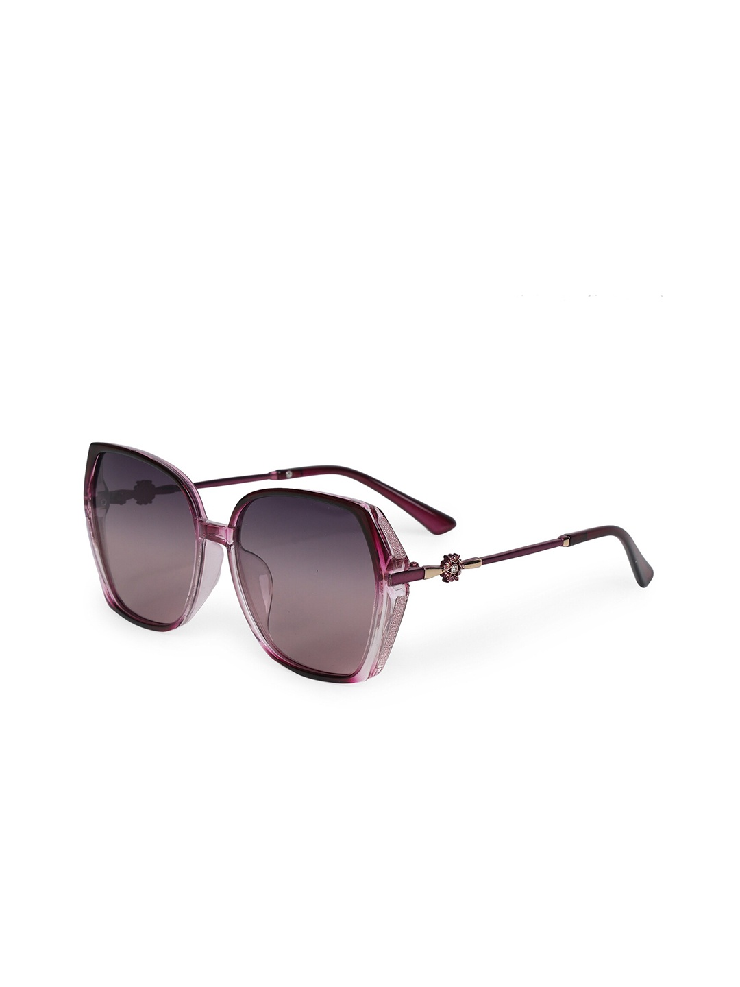 

HASHTAG EYEWEAR Women Square Sunglasses with Polarised and UV Protected Lens TZ-P-TT-8254, Purple