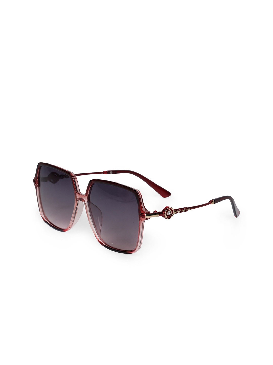 

HASHTAG EYEWEAR Women Square Sunglasses with Polarised and UV Protected Lens TZ-P-TT-8257, Red