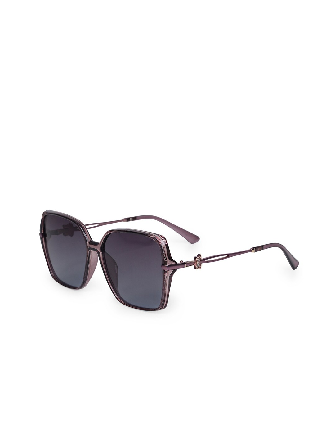 

HASHTAG EYEWEAR Women Square Sunglasses with Polarised and UV Protected Lens TZ-P-TT-8251, Black