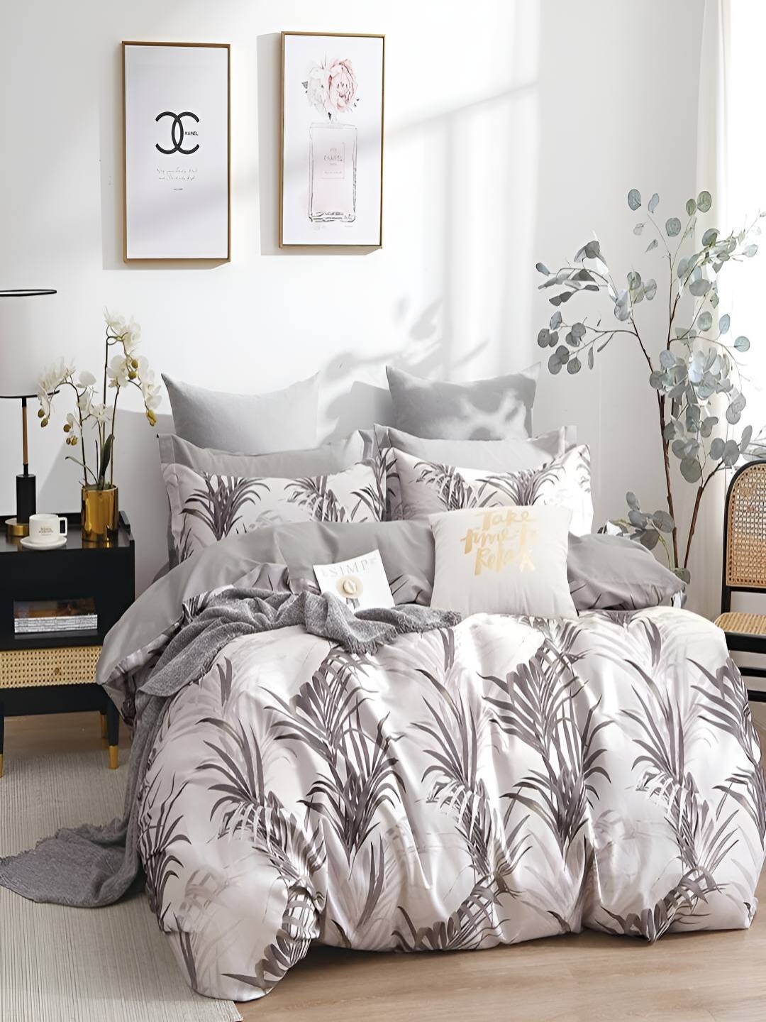 

GAPU & BALY Multicoloured Floral 180 TC Queen Bedsheet with 2 Pillow Covers, Multi