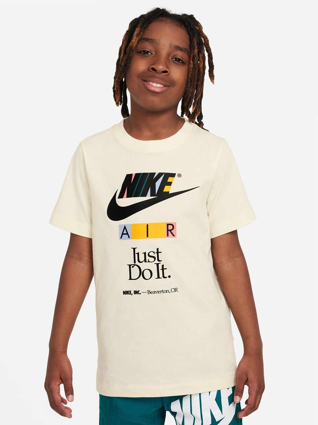 

Nike B NSW TEE NIKE AIR PHTO FS, Cream