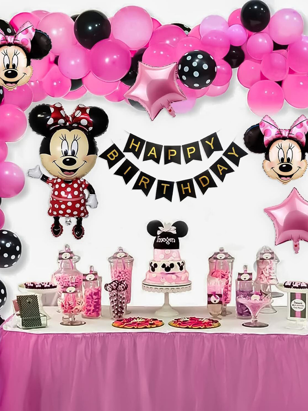 

Special You Pink & Black 5-Pcs Balloons Decoration Items