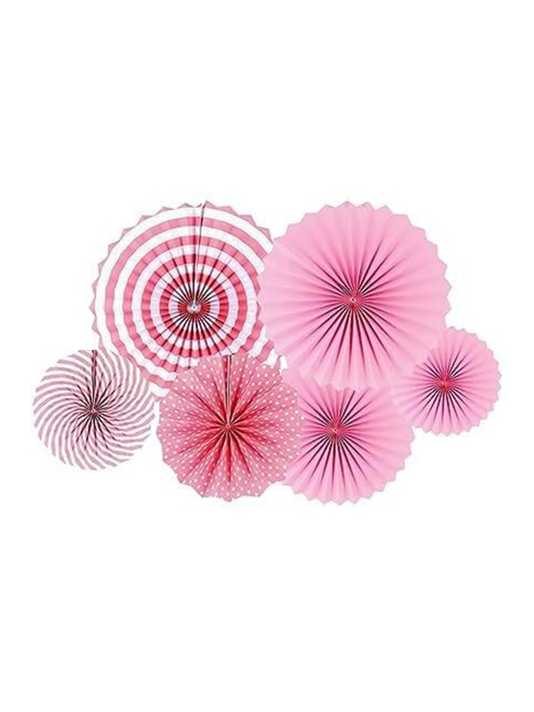 

Special You Pink 6-pcs Paper Fans