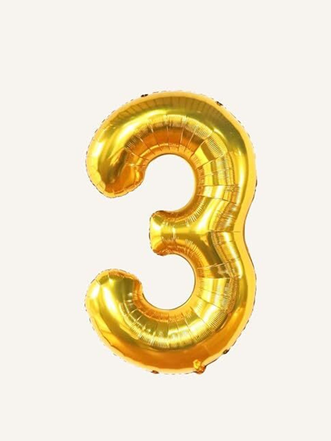 

Special You Yellow Three number Foil Balloons, Gold