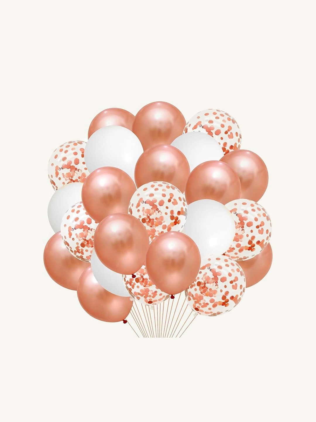 

Special You Festive Decor & White 100Pcs Birthday Balloons, Rose gold