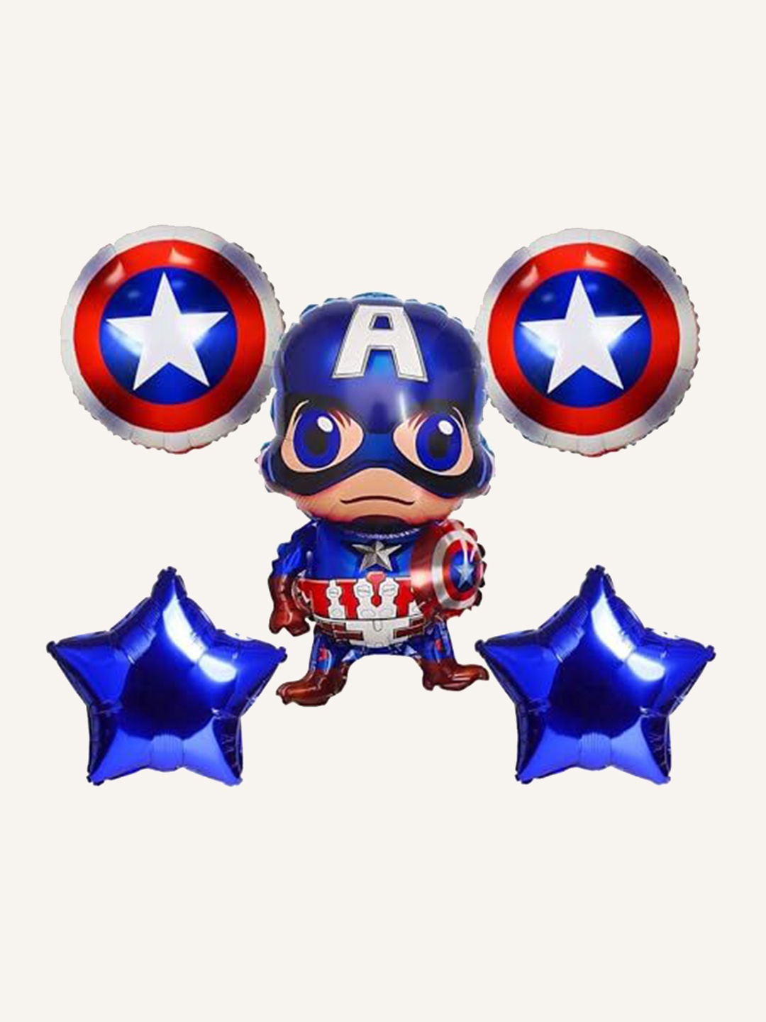 

Special You Blue & Red 5 Pieces Captain America Balloons