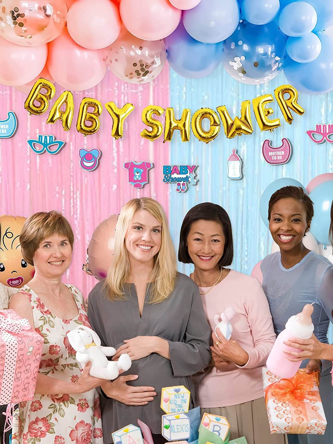 

Special You Blue & Pink 50 Pieces Baby Shower Decor Set